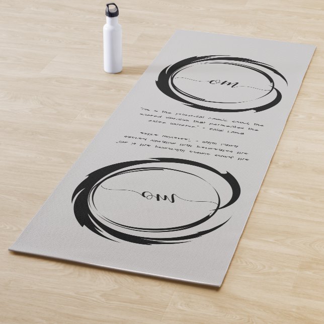 Zen Quote: Wisdom and Meditation  Yoga Mat (In Situ)