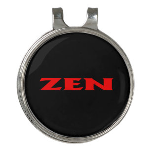 Zen red black hat clip