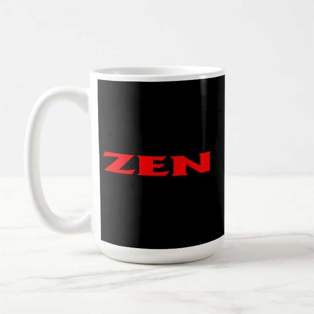 Zen red black mug (Left)