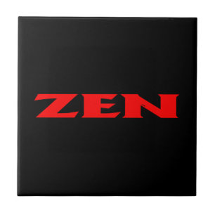 Zen red black small tile
