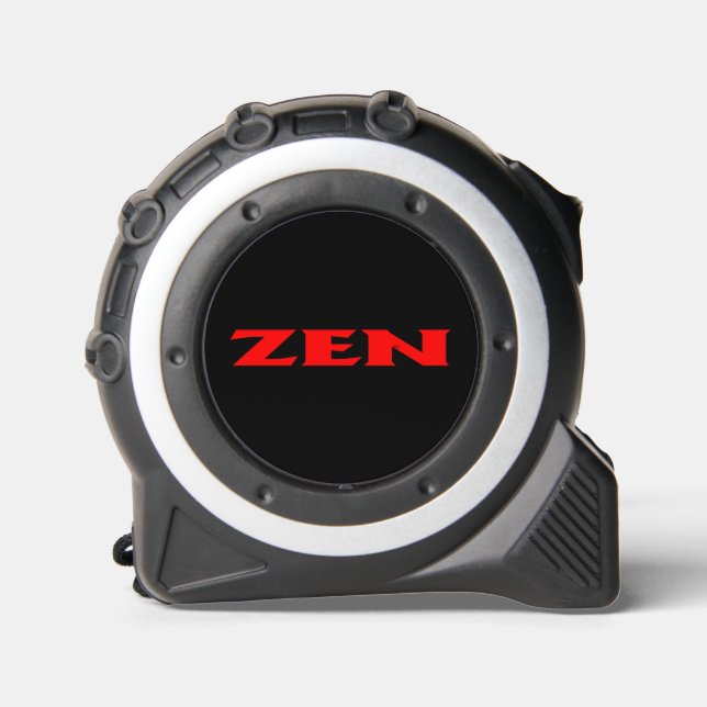 Zen red black yellow tape measure (Front)