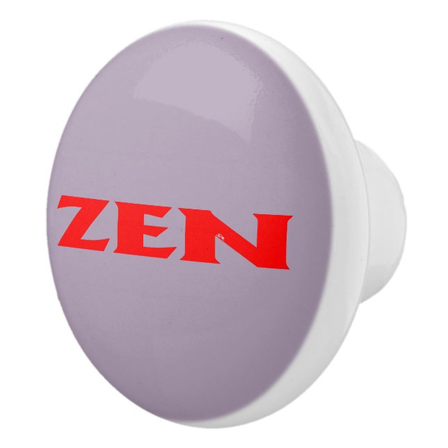 Zen red gray ceramic knob (Right)