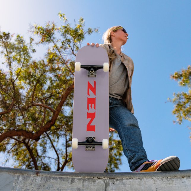 Zen red gray skateboard (Outdoor 1)