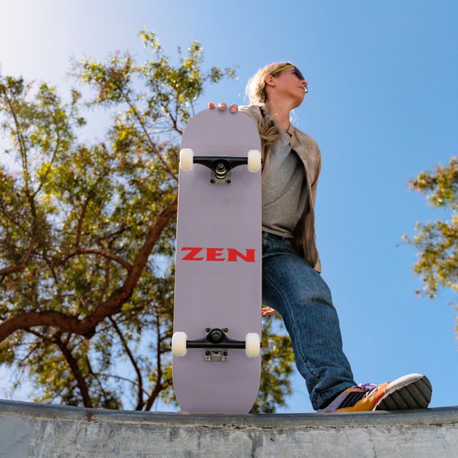 Zen red gray skateboard (Outdoor 1)