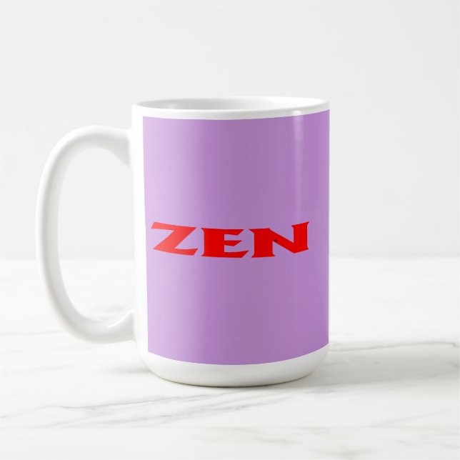 Zen red lilac mug (Left)
