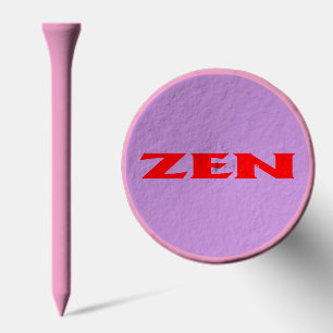 Zen red pink lilac golf tee top