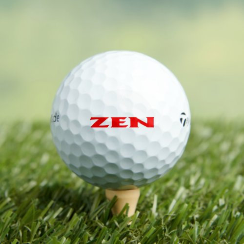 Zen red Taylor Made TP5 golf balls 12 pk