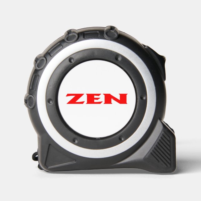 Zen red white tape measure (Front)