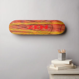 Zen red wire skateboard