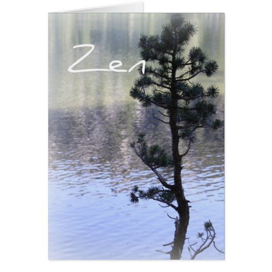 Zen Reflection- Water and Tree Card (Front)