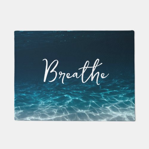 Zen Relaxing Art Ocean Calming Underwater Doormat