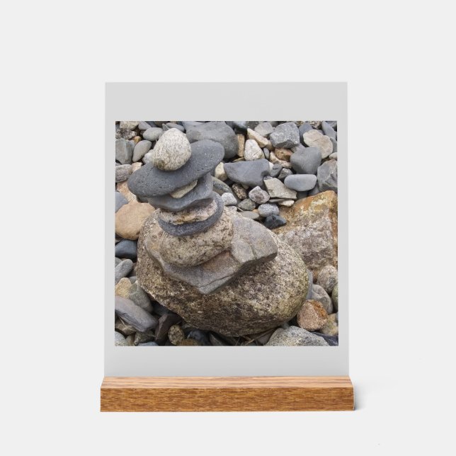 Zen Rock Decorative  Acrylic Sign (Front)
