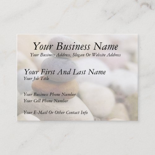Zen Rock Garden Business Card Template
