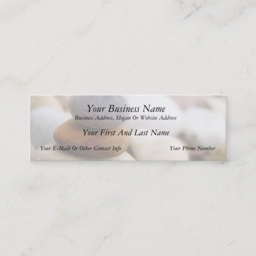 Customizable Zen Rock Garden Business Card Template