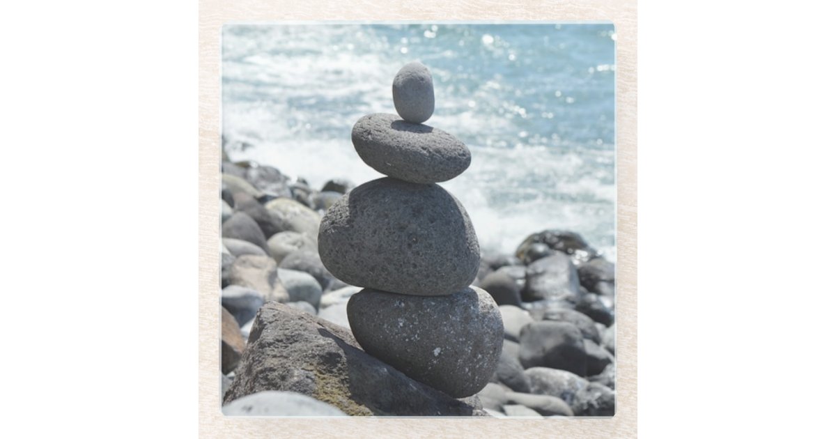 Zen Rock Pile Stone Stacking Beach Coaster Zazzle Com Zen Rock Pile Stone Stacking Beach Coaster Zazzle Com