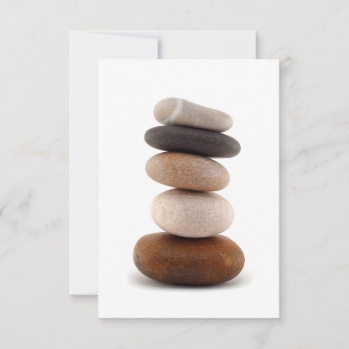 Zen Rocks; Wedding Invitation