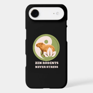 Zen Rodents Never Stress Capybara Humor iPhone 17 Air Case
