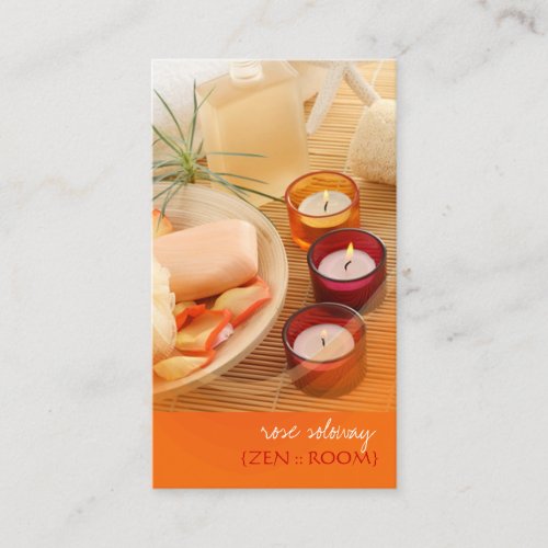 Zen room business cards