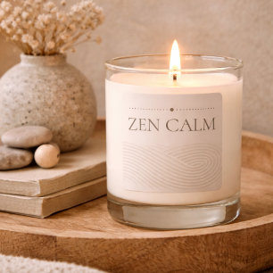 Zen Sand Lines Scented Jar Candle