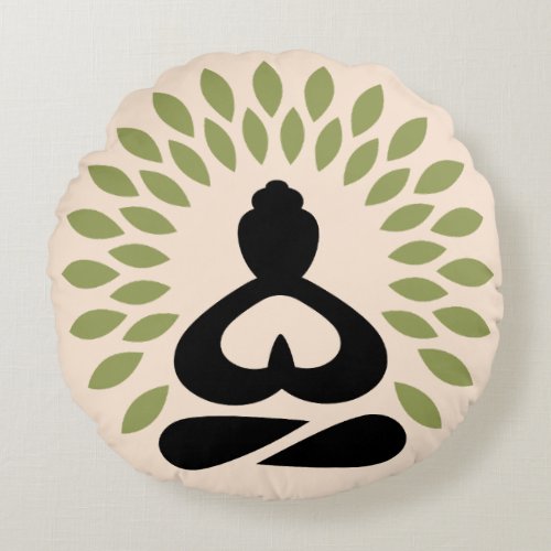 Zen Serenity Round Pillow