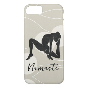 Zen silhouette yoga meditation health namaste iPhone 8/7 case