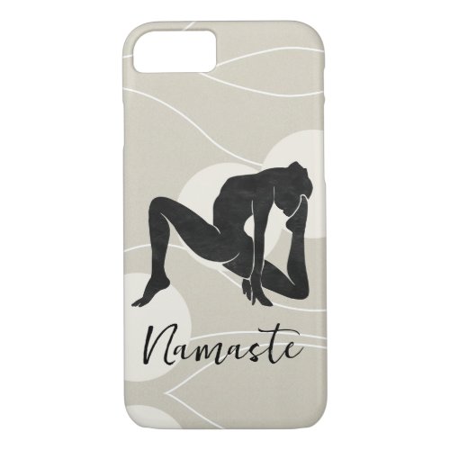 Zen silhouette yoga meditation health namaste iPhone 87 case