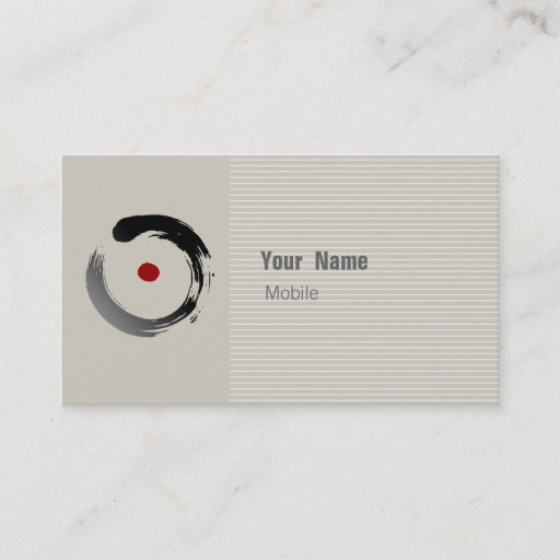 Customizable Zen Sketch Business Cards