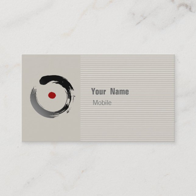 Zen Sketch Business Card (Front)