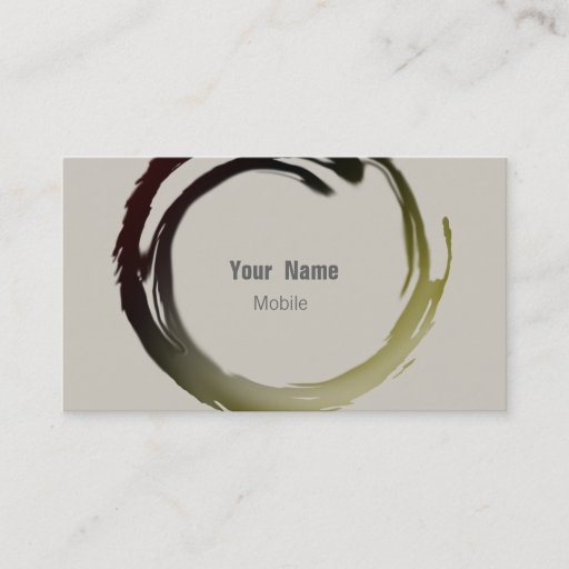 Customizable Zen Sketch Business Card