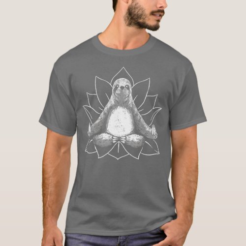 Zen Sloth Meditation Yoga by Tobe Fonseca T_Shirt