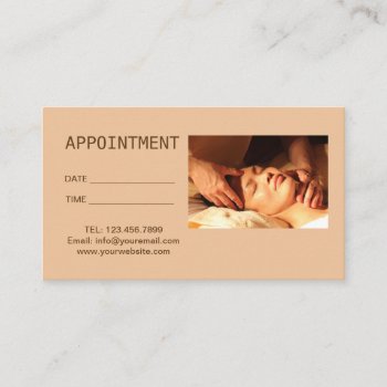 Zen Spa Acupressure Massage Therapy Appointment by businesscardsdepot at Zazzle
