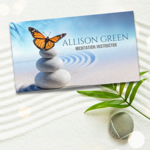 Zen SPA Massage Therapy Yoga Instructor Meditation Business Card