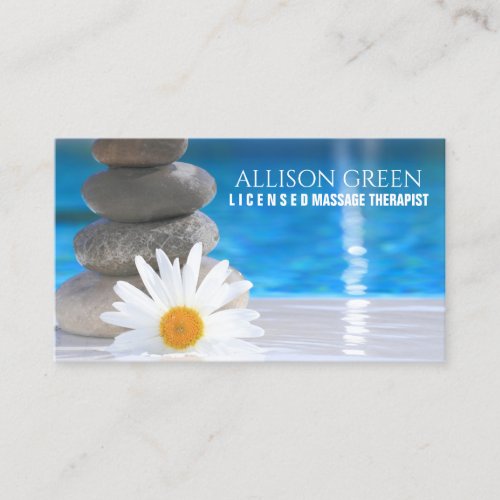 Zen SPA Salon Aromatherapy Massage Therapist  Business Card