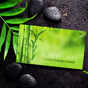 Zen SPA Salon Aromatherapy Massage Therapist Business Card