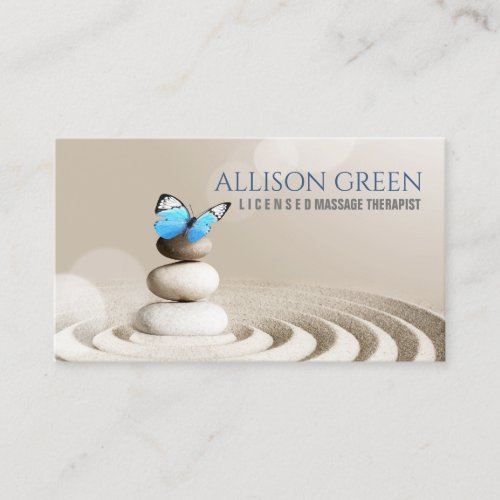Zen SPA Salon Aromatherapy Massage Therapy Business Card