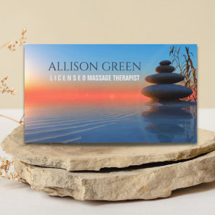 Zen SPA Salon Massage Therapy Meditation Yoga Business Card