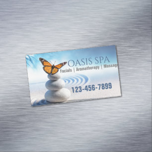 Zen SPA Yoga Instructor Meditation Massage Therapy Business Card Magnet