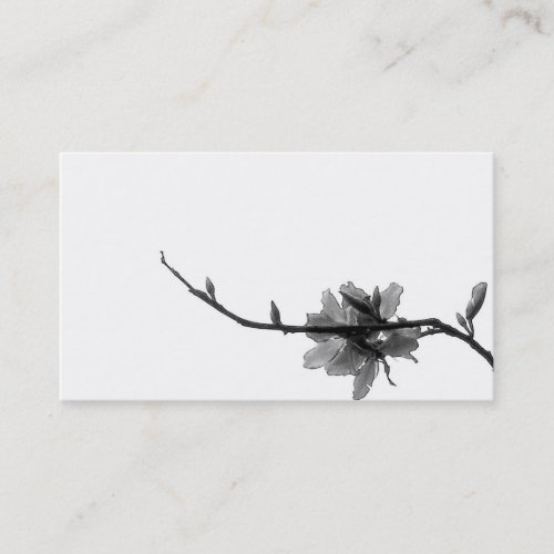 Zen Spring/ Black&amp;White Business Card Template