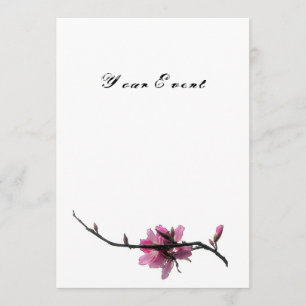 Zen Spring/Oriental Flora All-Occasion Invites