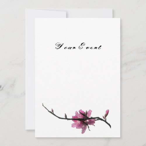 Zen SpringOriental Flora All_Occasion Invites