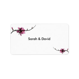 Zen Spring Wedding Favor Labels