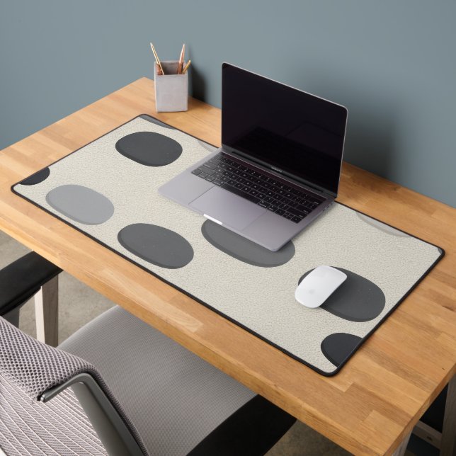 Zen Stone Pathway - Japandi Garden Walk Desk Mat (Office 2)