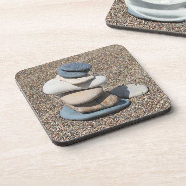 Zen stones drink coaster (Left Side)