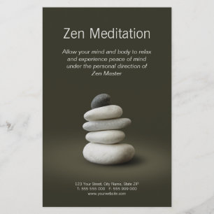 Zen Stones flyer