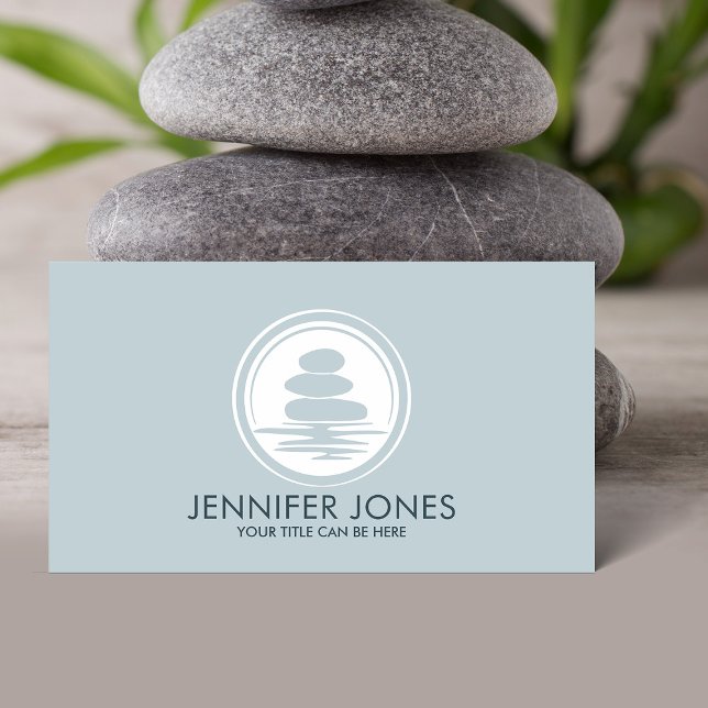 Zen Stones -harmony and tranquility  Business Card (Creator Uploaded)