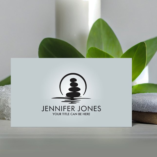 Zen Stones -harmony and tranquility Business Card (Creator Uploaded)
