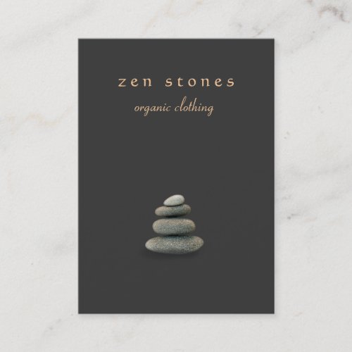 New Age Zen Stones Chubby Business Card