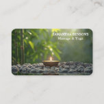 Zen Stones Massage Therapist Business Card