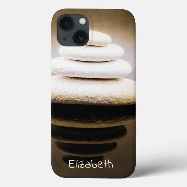 Zen Stones, Meditation Cool Case-Mate iPhone Case (Back)