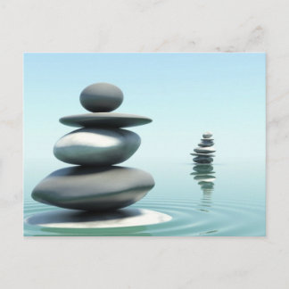 Zen stones Midday postcard
